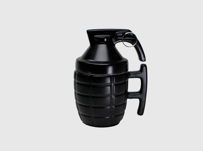 Grenade Mug W/Lid