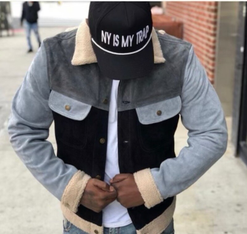 NY IS MY TRAP Fitted Hat with white cord