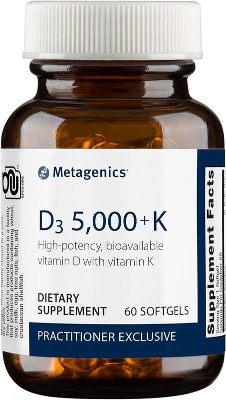 Metagenics D3 5000 + K 60 count