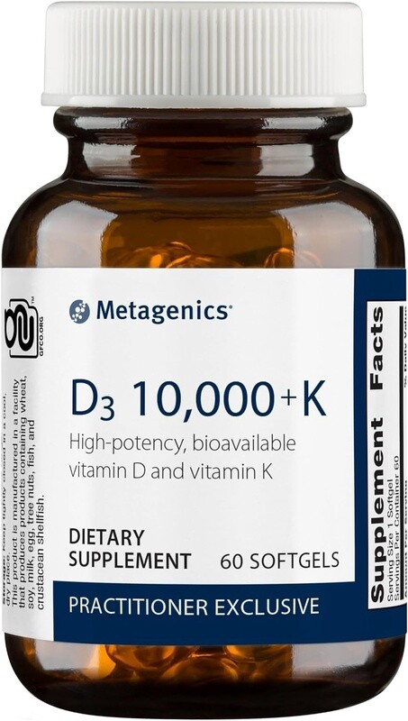 Metagenics D3 10,000 + K 60 count