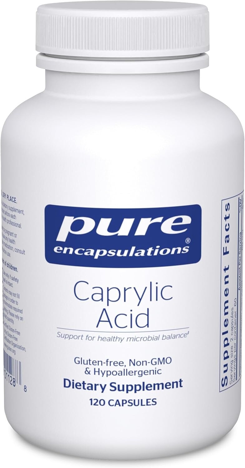 Pure Encapsulations Caprylic Acid 120 vcaps