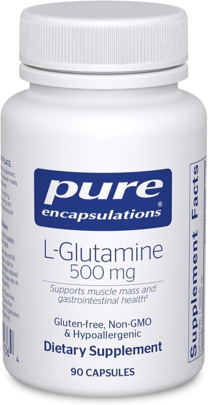 Pure Encapsulations L-Glutamine 500mg 90c