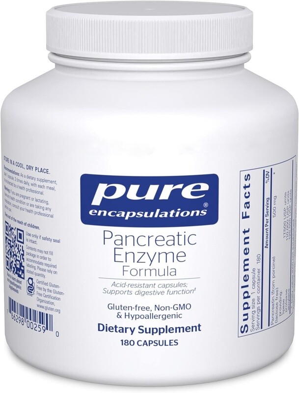 Pure Encapsulations Pancreatic Enzyme Formula 180 vcaps
