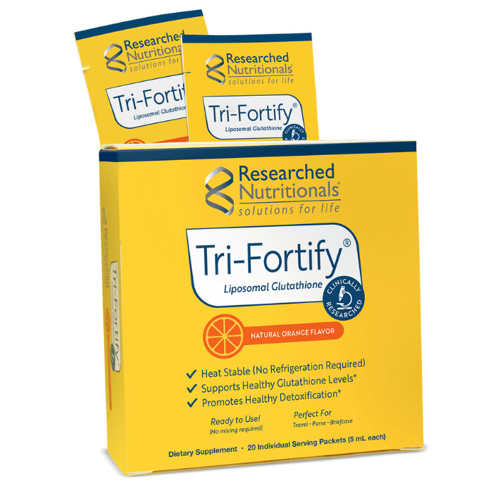 Researched Nutritionals Tri-Fortify Glutathione- Orange 20 count