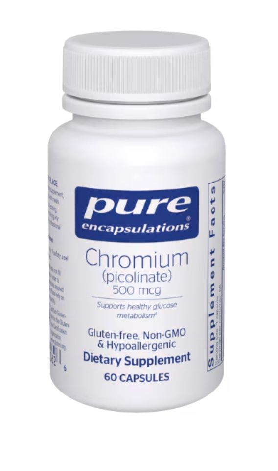 Chromium (picolinate) 500mcg [Pure Encapsulations] 60 capsules
