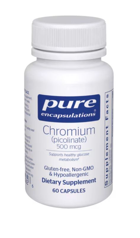 Chromium (picolinate) 500mcg [Pure Encapsulations] 60 capsules