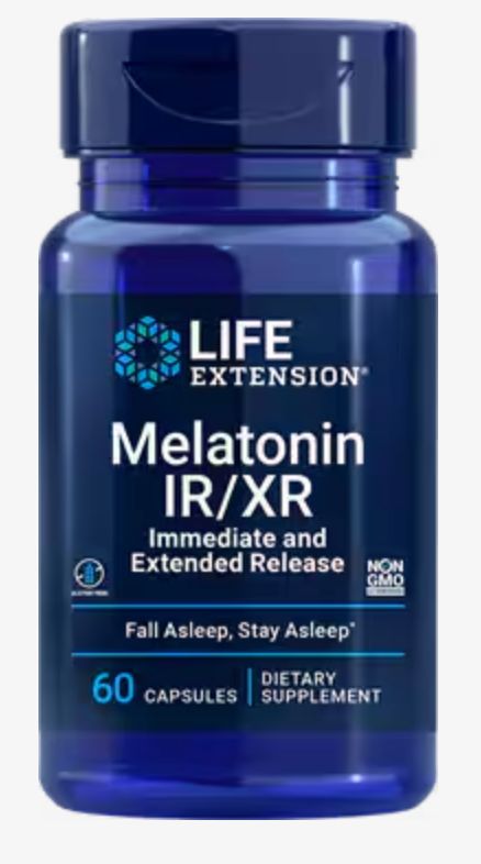 Melatonin IR/XR [Life Extension] 60 capsules