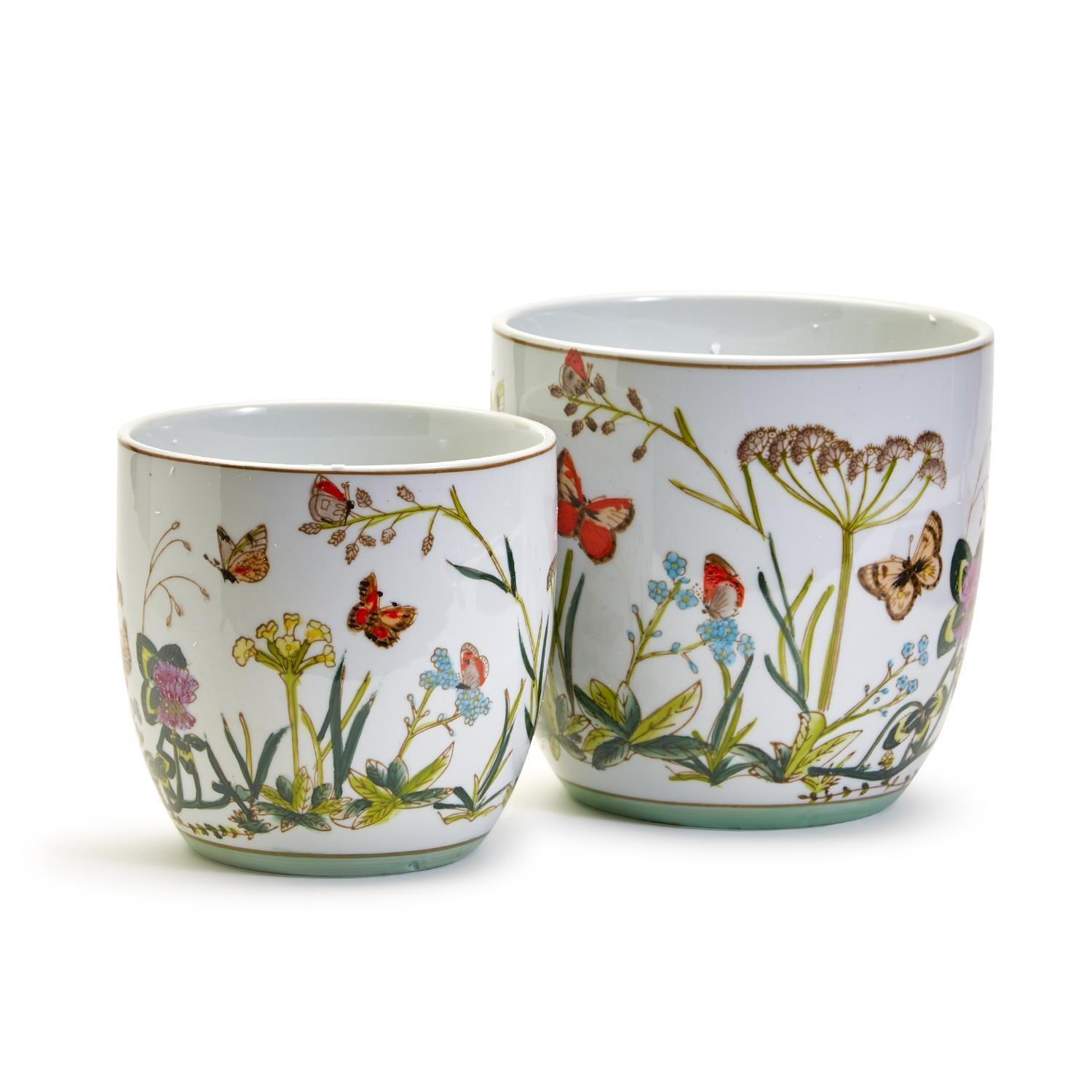 Butterfly Planter/Vase Set of 2