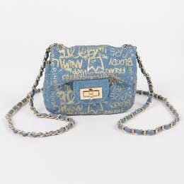 Graffiti Denim Bag