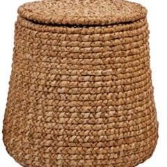 Woven Basket with Lid-Medium