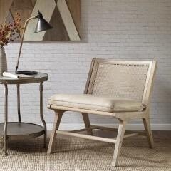 Wicker Chair w/ Removable Cushion