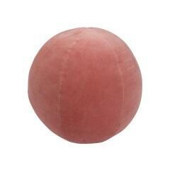 Pink Cotton Velvet Orb Pillow
