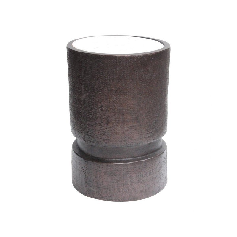 Column Bronze Accent Table