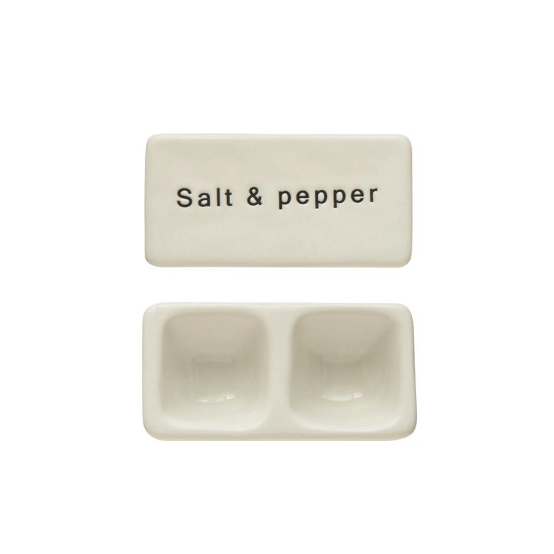 Stoneware Pinch S&P with Lid