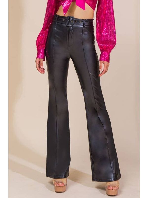 faux leather pant