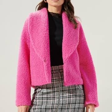 Faux Sherpa Shawl
