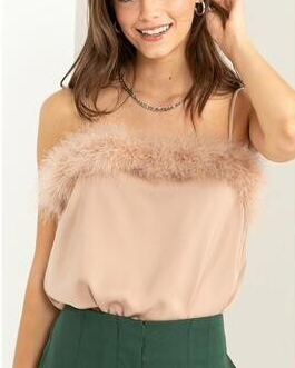 Feather Cami Top