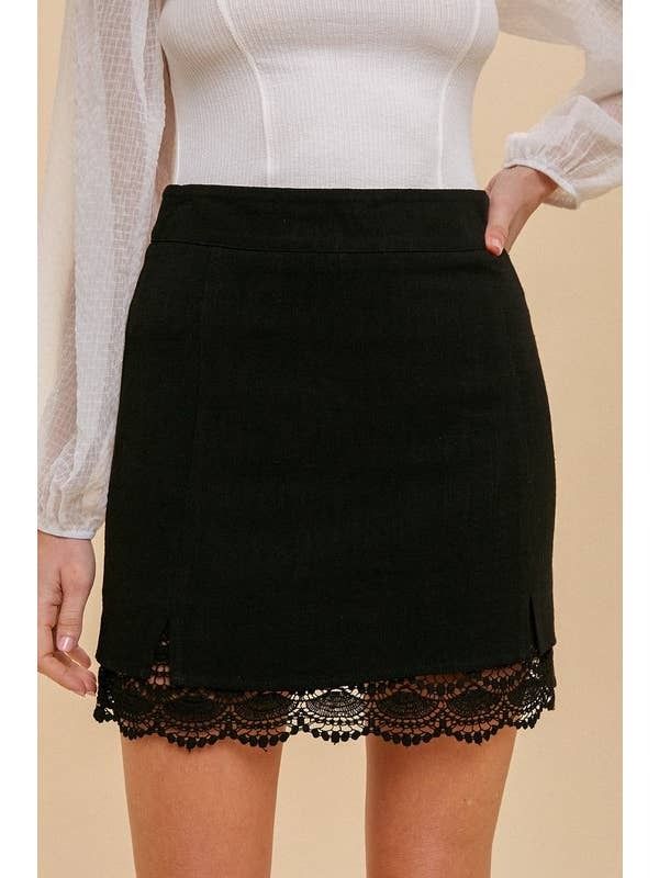 Lace Mini Skirt