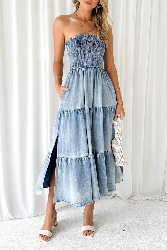 Denim Midi Dress