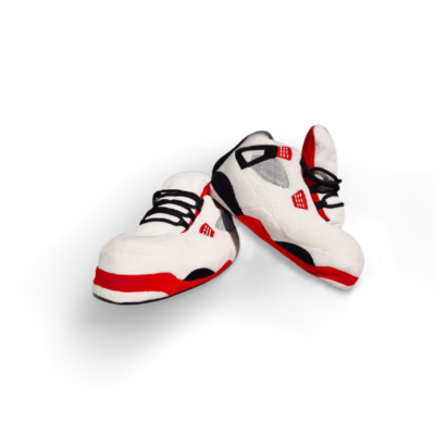 AJ4 White “Fresh As” Sneaker Slippers - Adult Size