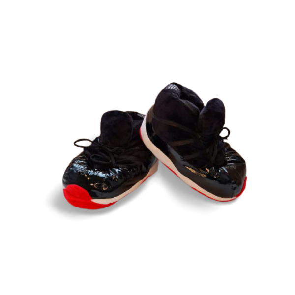 AJ11 Black “Midnight” Sneaker Slippers - Adult Size
