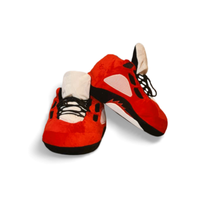 AJ5 Red “Rage” Sneaker Slippers - Adult Size