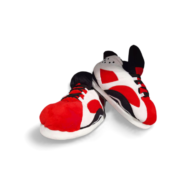 AJ6 Red “Rosa&quot; Sneaker Slippers - Adult Size