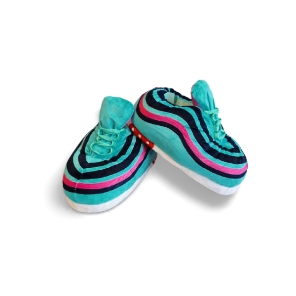 SA97 Turquoise &quot;Blast&quot; Sneaker Slippers - Adult Size