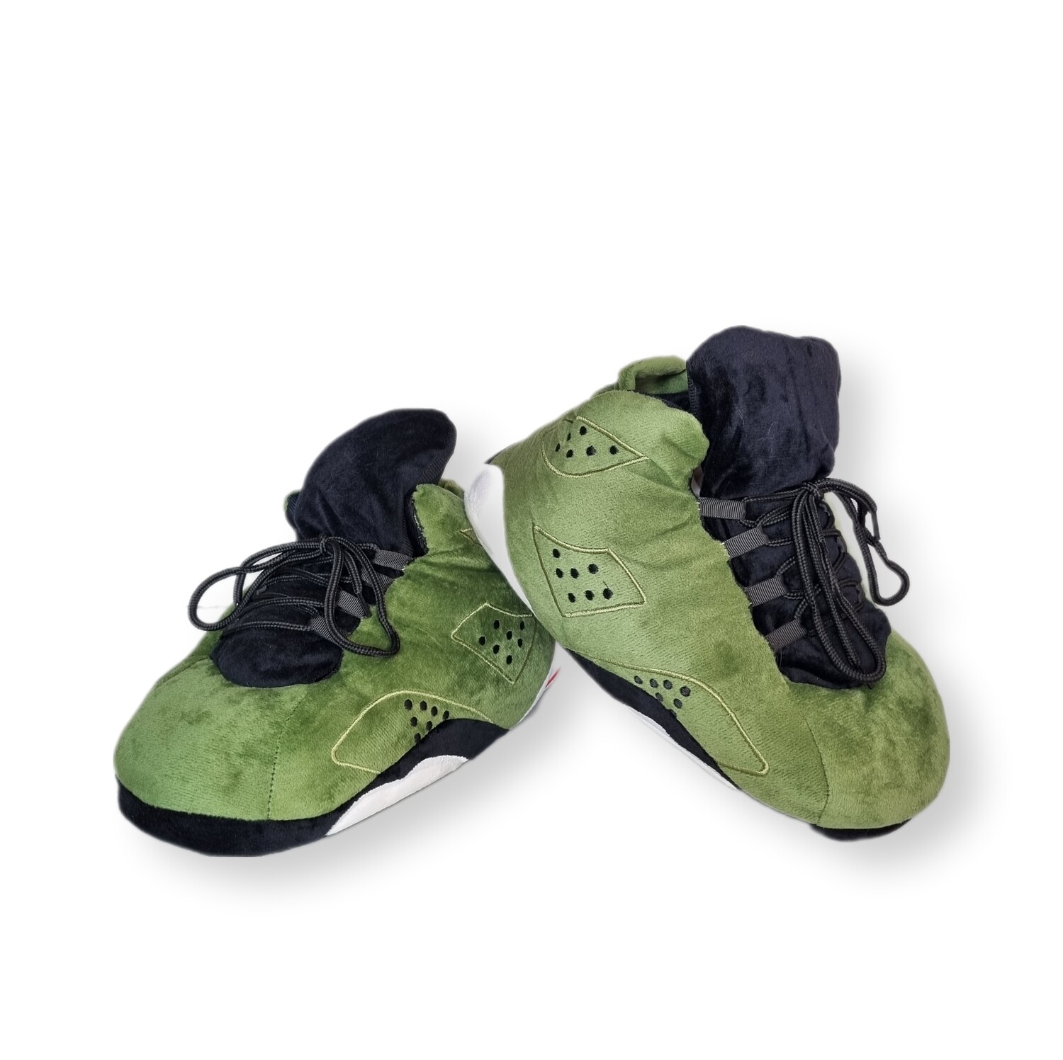 AJ6 Green “Cactus&quot; Sneaker Slippers - Adult Size