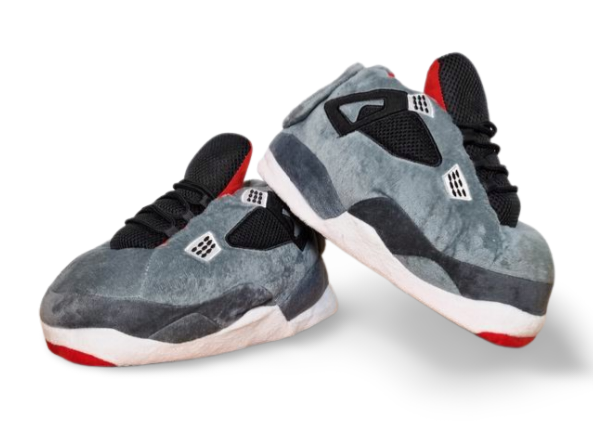 Y-AJ4 Grey “Fear” Sneaker Slippers - Junior Size