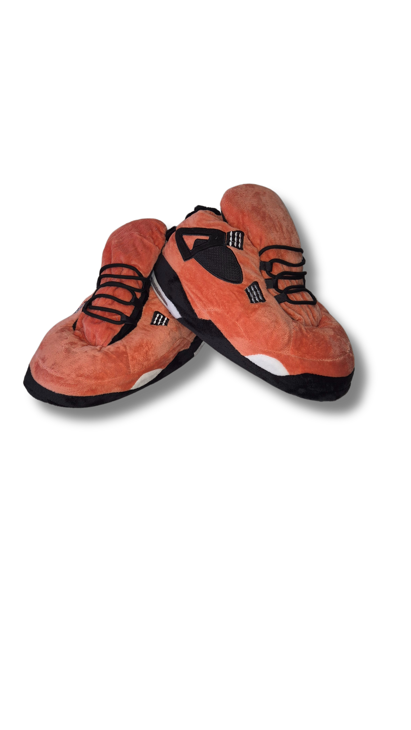 AJ4 Peach “Glow” Sneaker Slippers - Adult Size