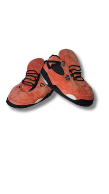 AJ4 Peach “Glow” Sneaker Slippers - Adult Size