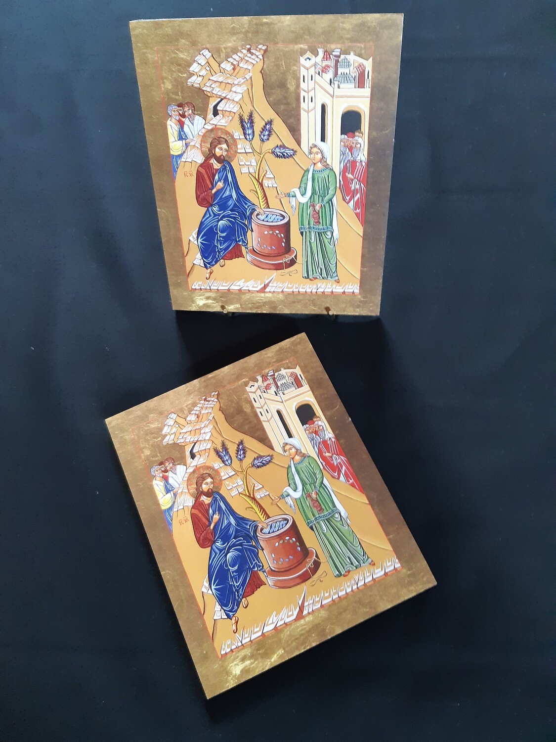 Wood mounted icon