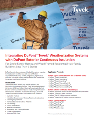 43-D100477 Tyvek with Exterior Continuous Insulation Installation Bulletin (K25115)