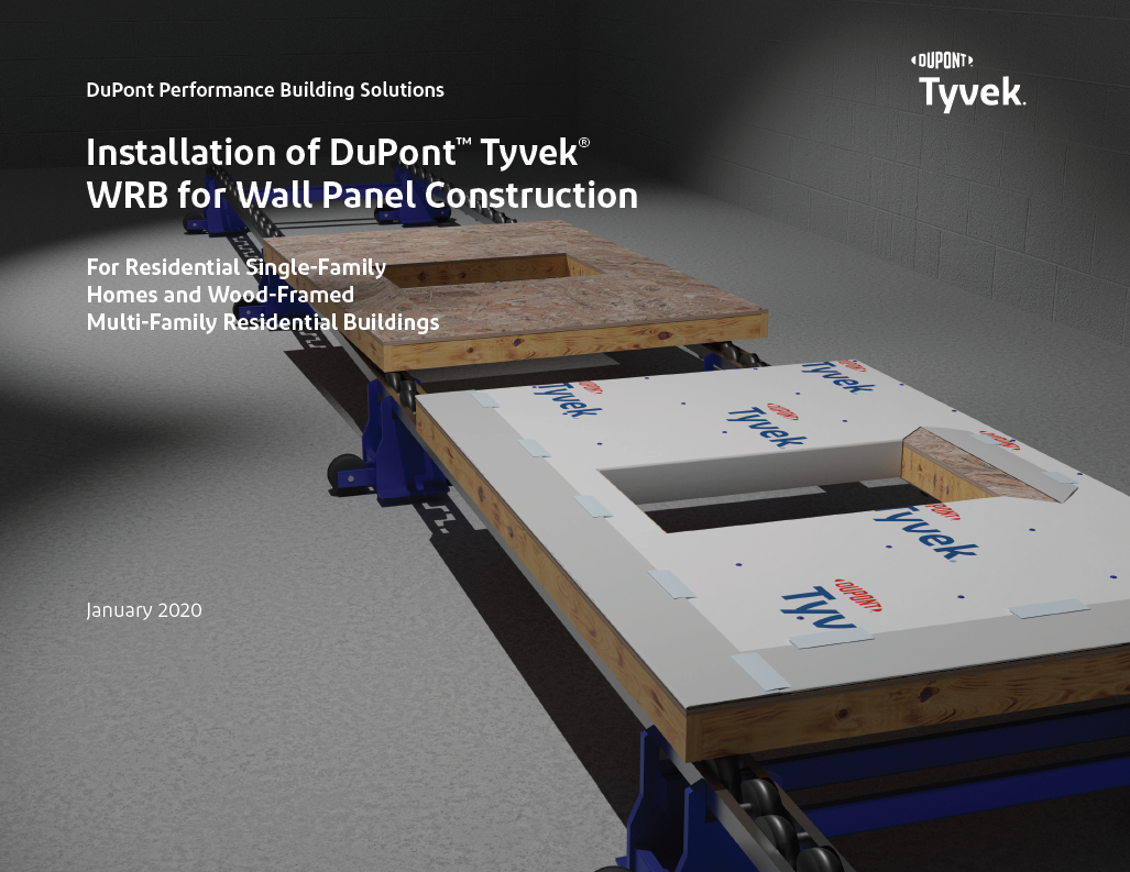43-D100642 Installation of DuPont™ Tyvek® WRB for Panelized Construction (P)