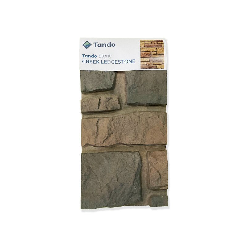 TandoStone Sample - Creek Ledgestone - Bucks County Gray
