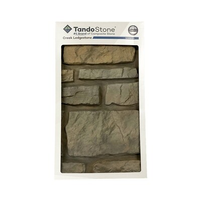TandoStone Sample - Creek Ledgestone - Nordic Mist