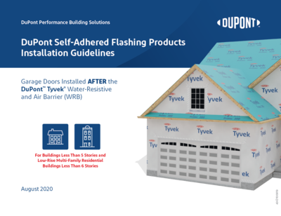 43-D100919 Flashing Install - Garage Doors AFTER Tyvek WRB (P)