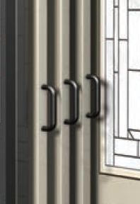 Therma-Tru Door Pull Handles for Pullout Door Display