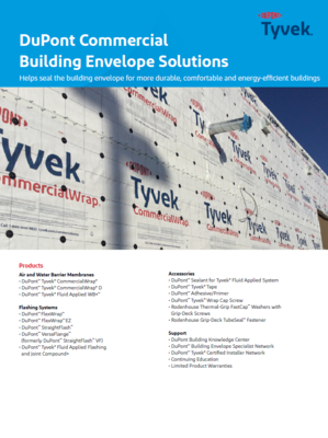 43-D100927 DuPont Tyvek Commercial Overview Sweets Brochure (K10843)