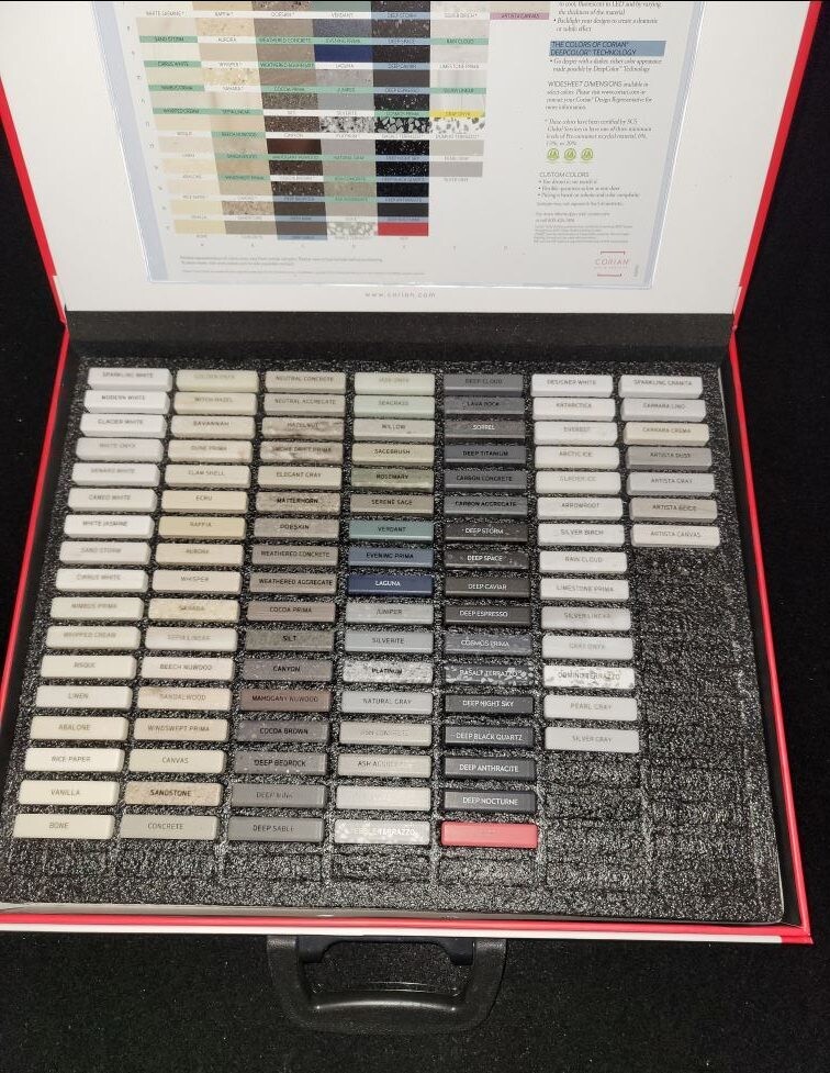 2x2 Solid Surface Sample Box (Rainbow Box)