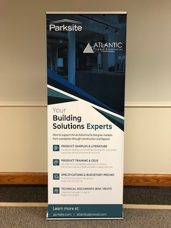 Parksite & APC Building Solutions Banner Stand