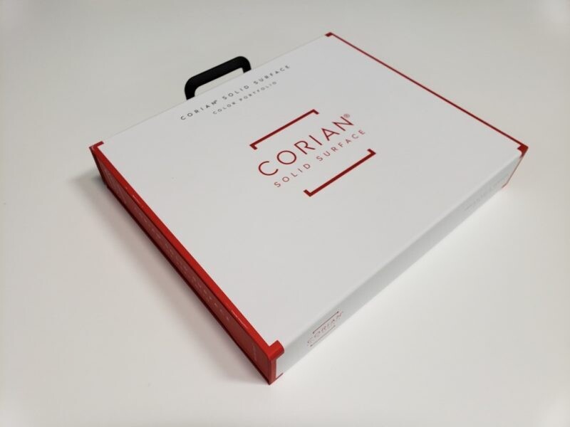 EMPTY Solid Surface Sample Box