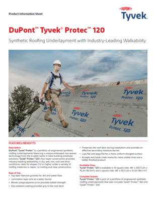 43-D100055 DuPont Tyvek Protec 120 Sales Sheet (P)
