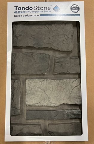 TandoStone Sample - Creek Ledgestone - Appalachian Ash