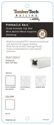 TimberTech Pinnacle Rail Display ID Plaque