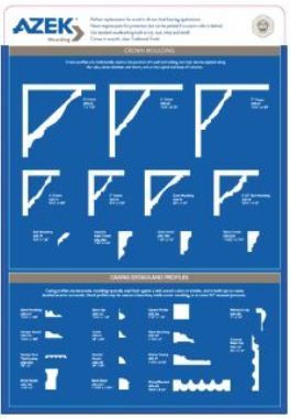 AZEK Exteriors Trim Wallboard - Crown Profiles