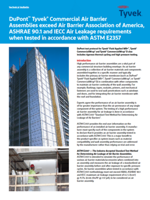 43-D100929 DuPont Tyvek Commercial WB Exceeds ASTM E2357 - ABAA