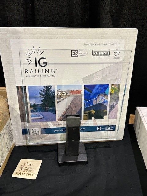 IG Rail 12"x12" Lighted Countertop Display - Matte Black (SIGNED PROGRAM REQUIRED)