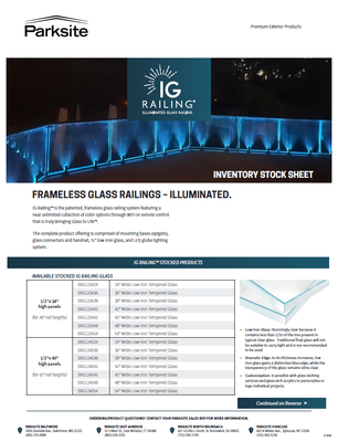 IG Rail Stock Sheet (P)